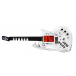 Elektrická gitara s mikrofónom - biela